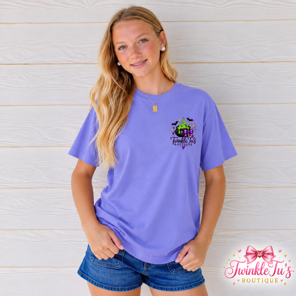 Witch’s Brew Season Halloween Graphic Tee | Twinkle Tu’s Boutique
