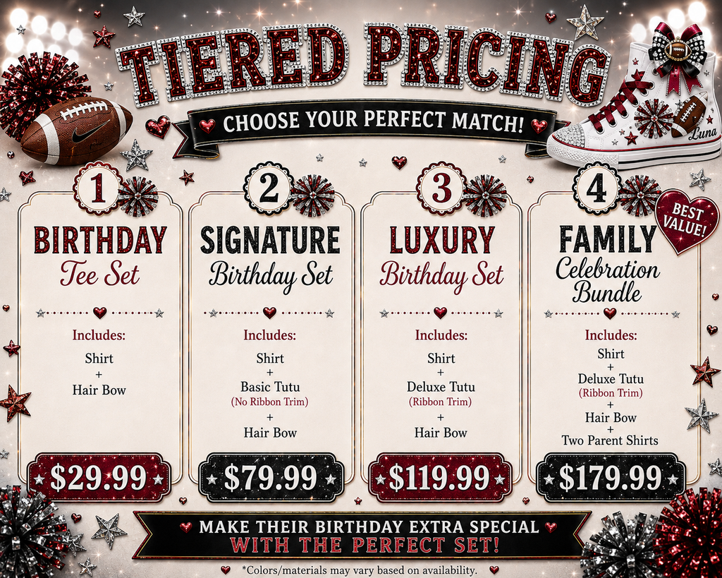 Game Day Glam | Personalized Football Birthday Outfit