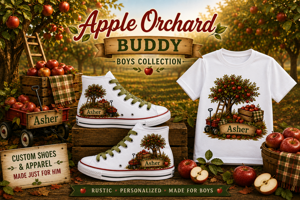 Apple Orchard Buddy |Personalized Apple Orchard Boys Birthday Shirt