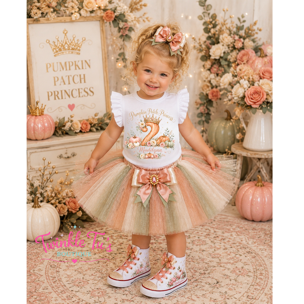 Pumpkin Patch Princess | Personalized Fall Princess Birthday Outfit