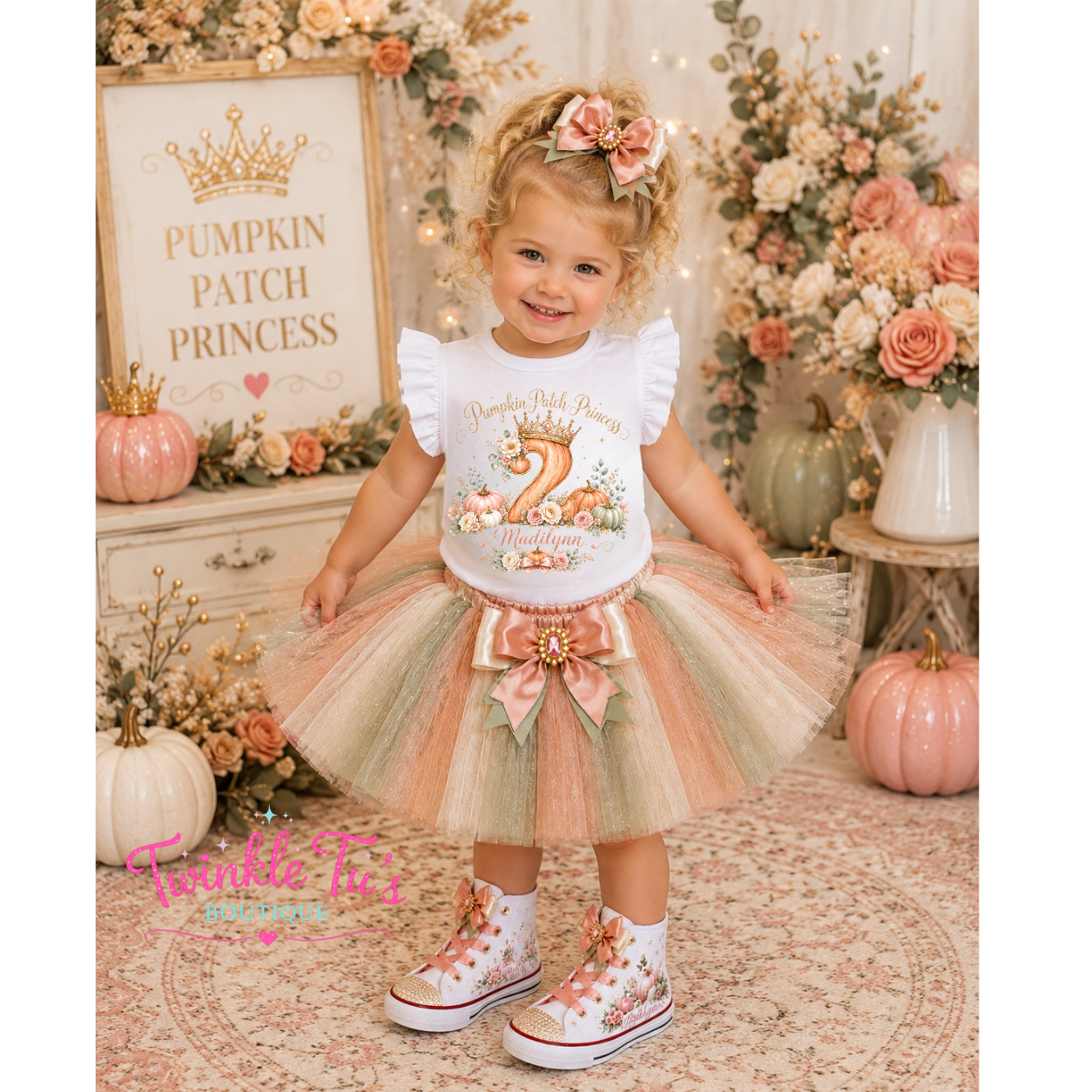 Pumpkin Patch Princess | Personalized Fall Princess Birthday Outfit