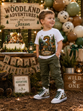 Woodland Adventures Boys Collection | Personalized Woodland Birthday Shirt for Boys