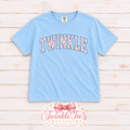 TWINKLE Pink Rose Floral Varsity Graphic Tee | Preppy Boutique Shirt