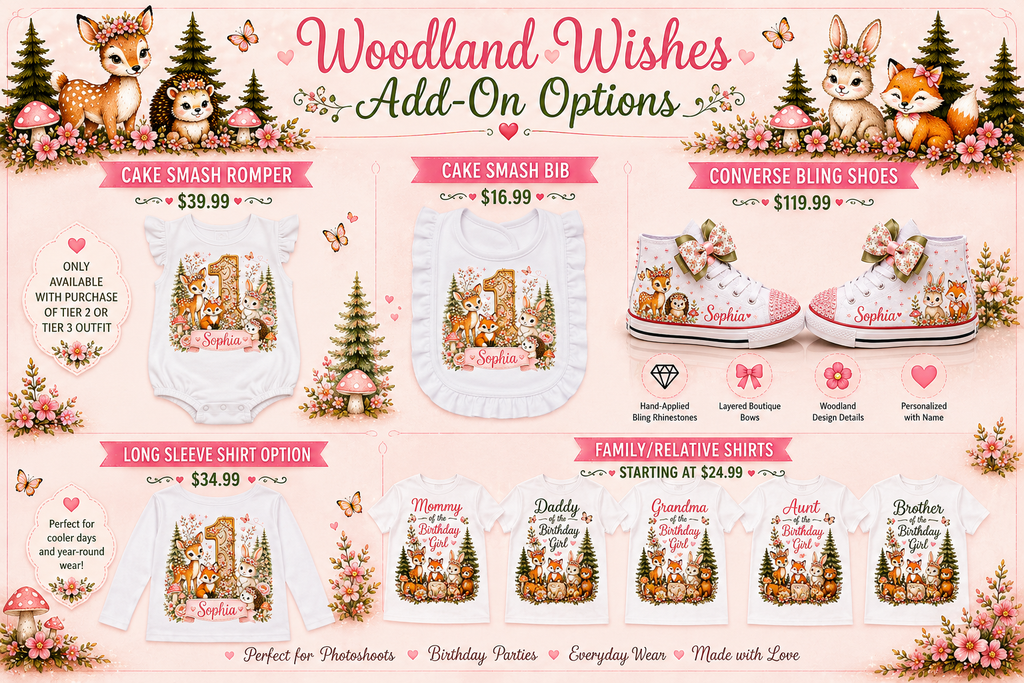 Woodland Wishes | Personalized Woodland Birthday Outfit
