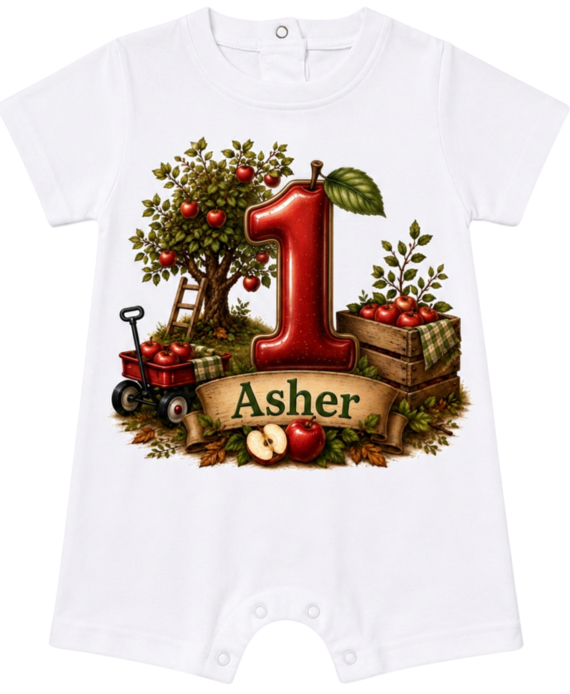 Apple Orchard Buddy |Personalized Apple Orchard Boys Birthday Shirt