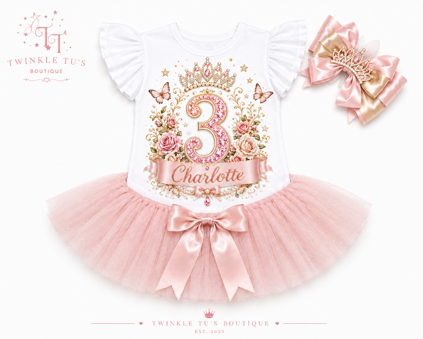 Royal Garden Princess | Personalized Princess Birthday Outfit