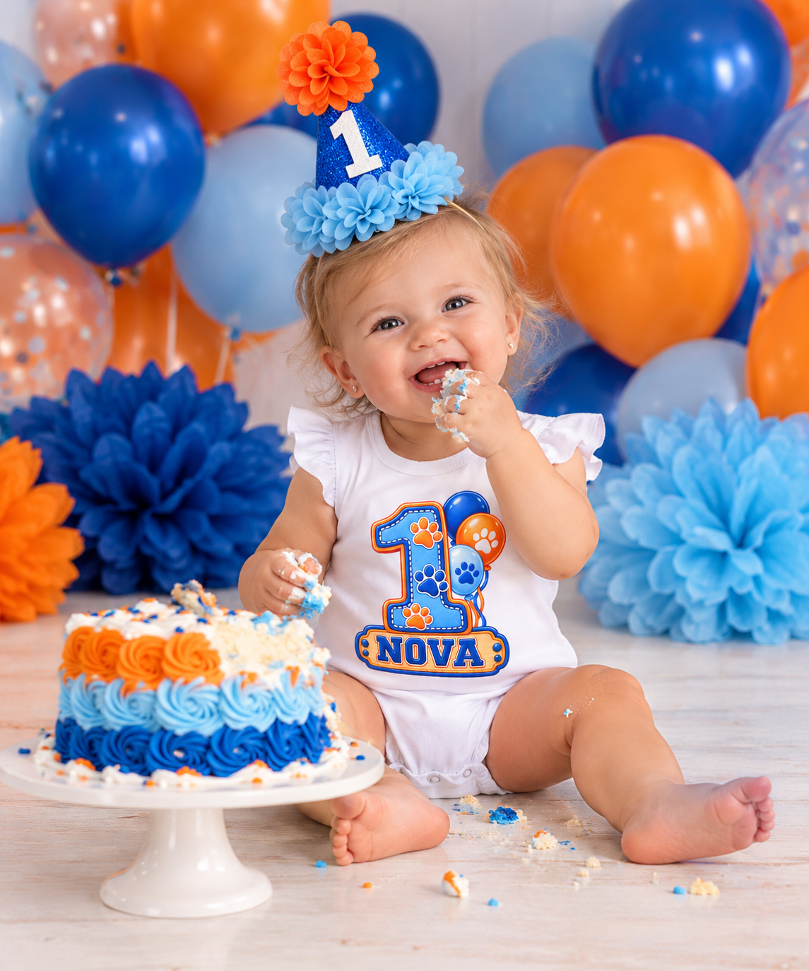 A Blue Celebration| Bluey-Inspired Cake Smash Bundle