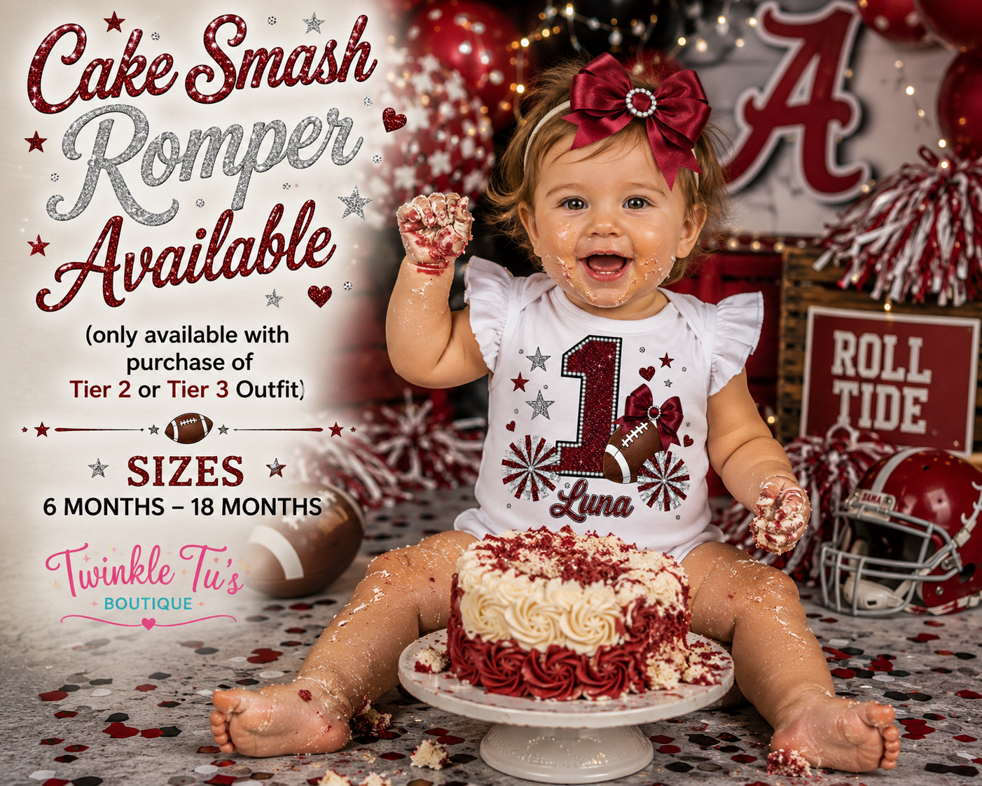 Game Day Glam | Personalized Football Birthday Outfit