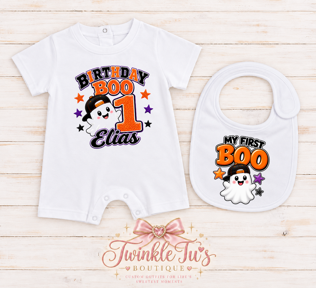 Birthday Boo Boys Collection| Personalized Halloween Birthday Shirt for Boys