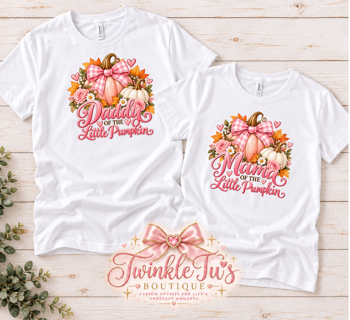 Our Little Pumpkin Family Shirts | Fall Baby Shower, Pregnancy Announcement & Matching Family Tees