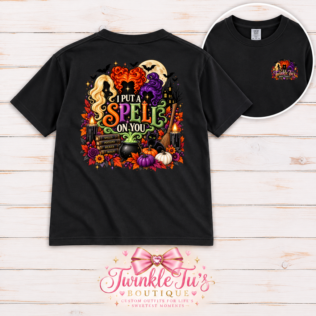 I Put a Spell on You Halloween Graphic Tee | Twinkle Tu’s Boutique