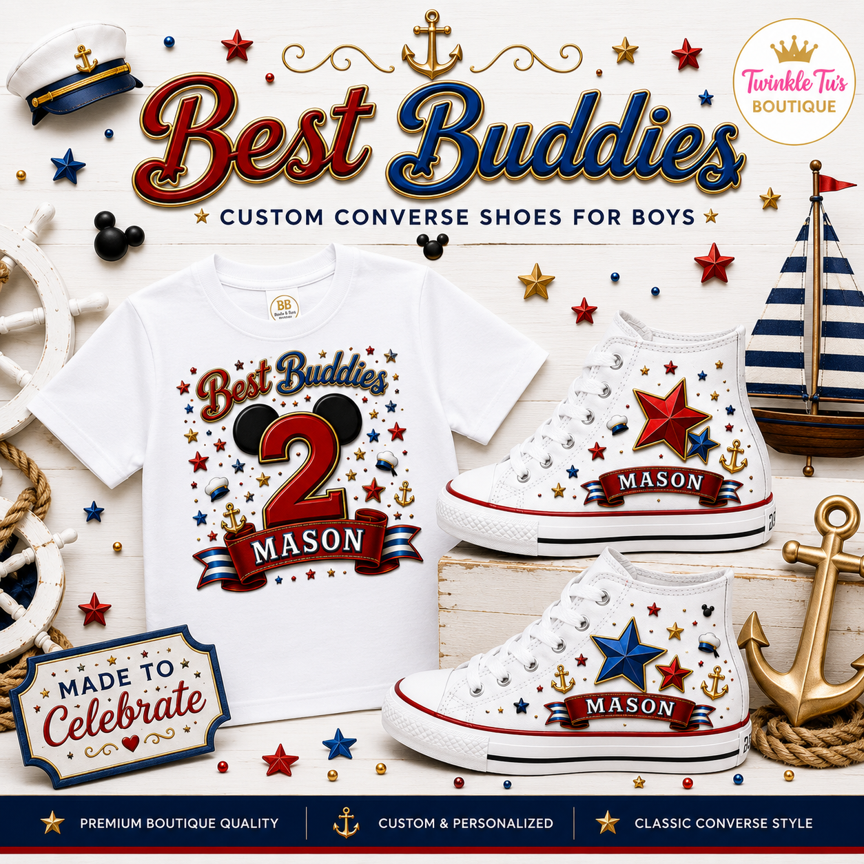 Best Buddies Boys Collection| Personalized Family Shirt