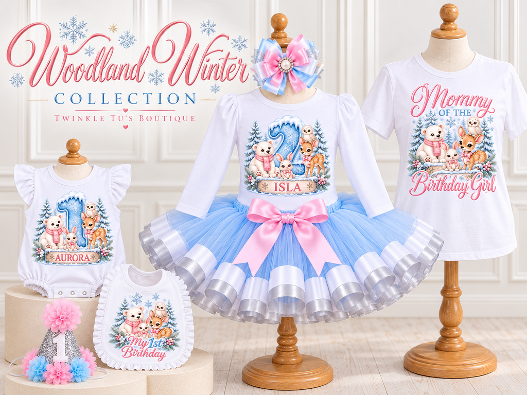 Woodland Winter| Woodland Birthday Cake Smash Bundle