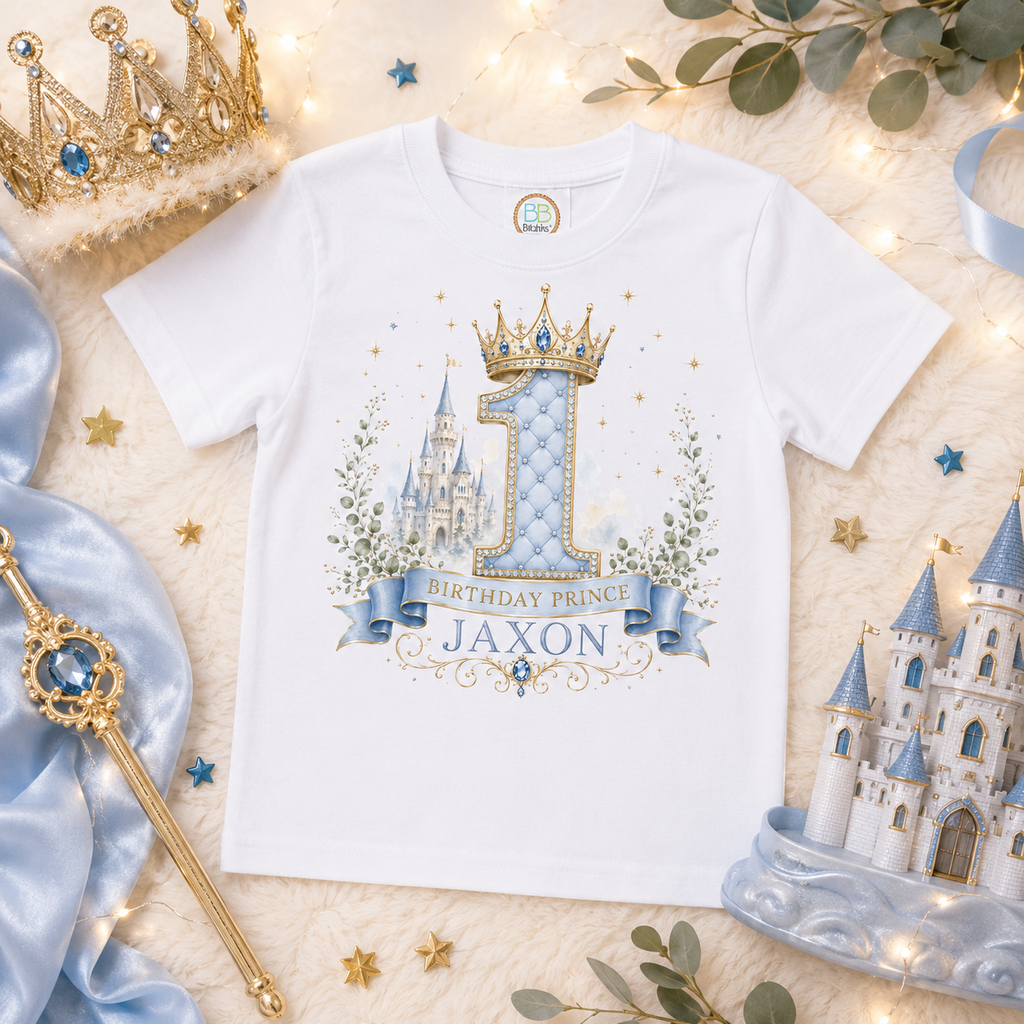 Royal Prince | Personalized Birthday Shirt for Boys