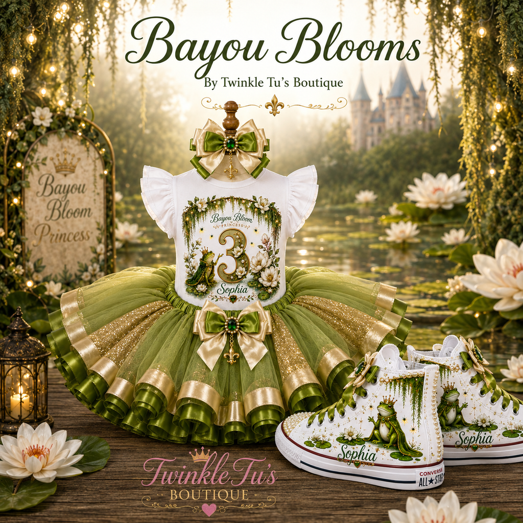 Bayou Blooms |Tiana-Inspired Family Birthday Shirts