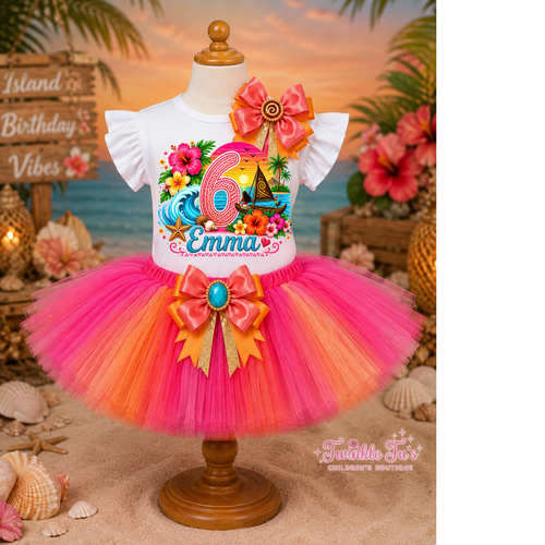 Beyond the Reef | Personalized Moana-Inspired Birthday Outfit