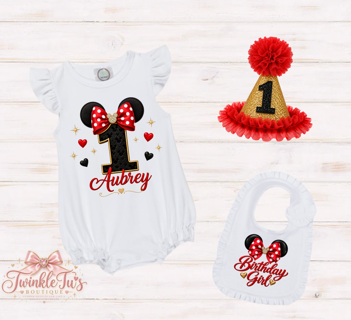 Oh Toodles | Minnie Mouse-Inspired Personalized Cake Smash Set