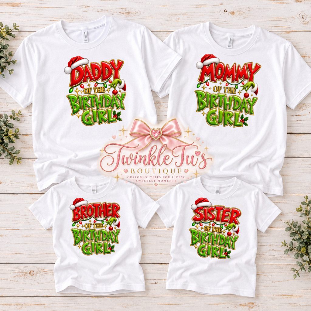 A Grinchy Christmas| Personalized Family Shirts