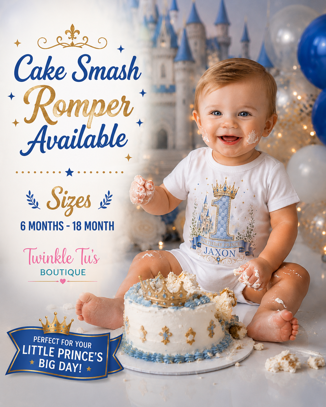 Royal Prince | Personalized Birthday Shirt for Boys