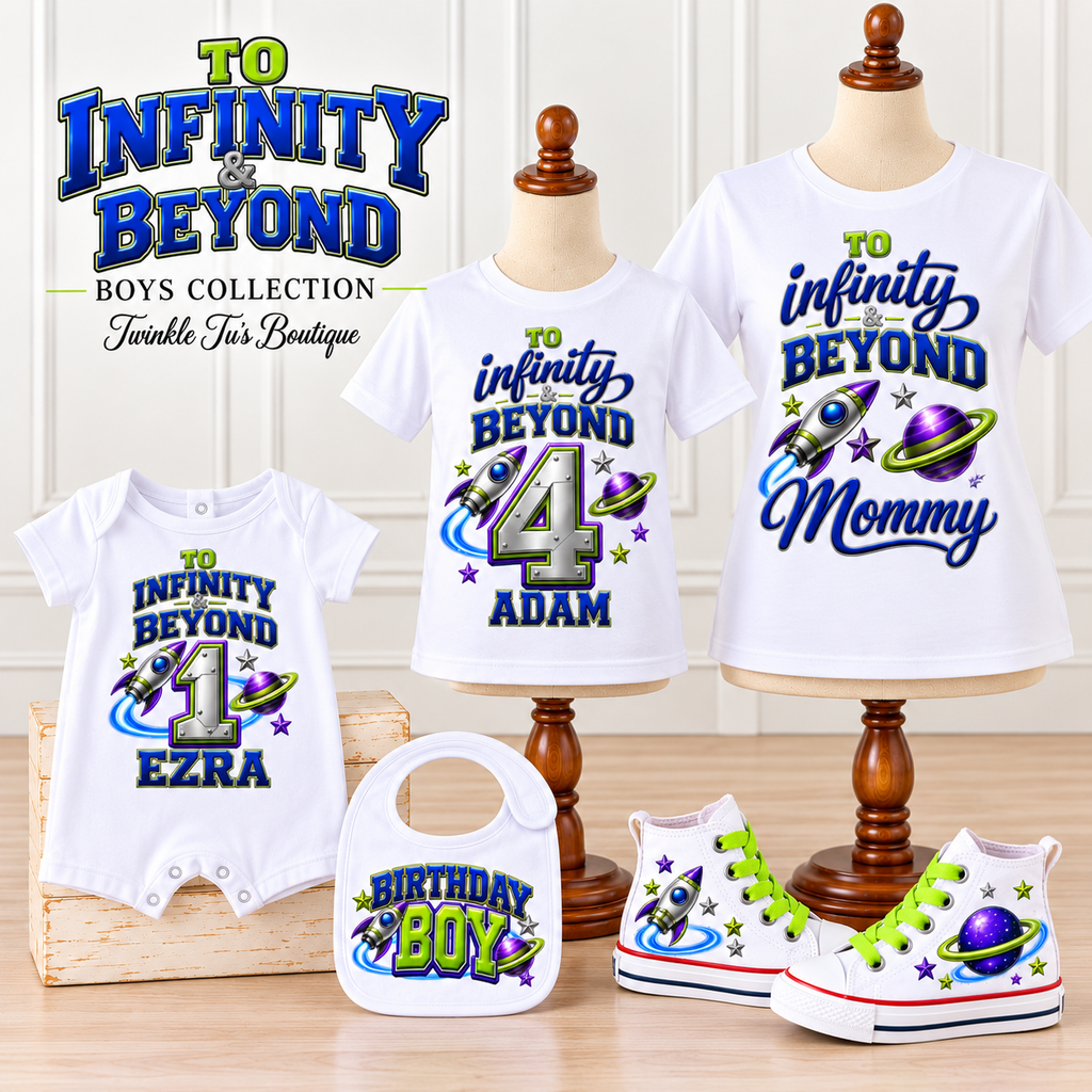 To Inifinity & Beyond Boys | Personalized Toy Story-Inspired Birthday Cake Smash Set (Copy)