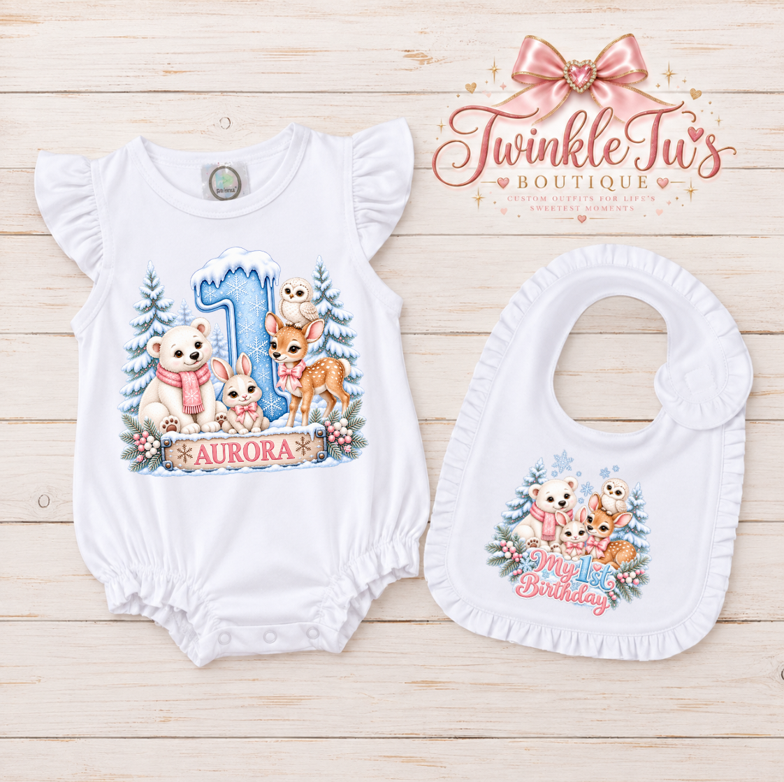 Woodland Winter| Personalized Woodland Birthday Outfit