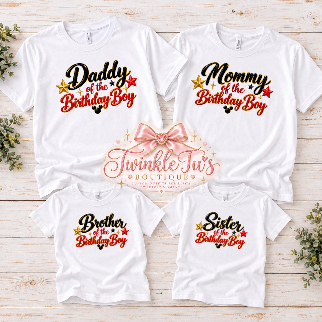 Oh Toodles Boys Collection| Personalized Mickey-Inspired Family Shirt