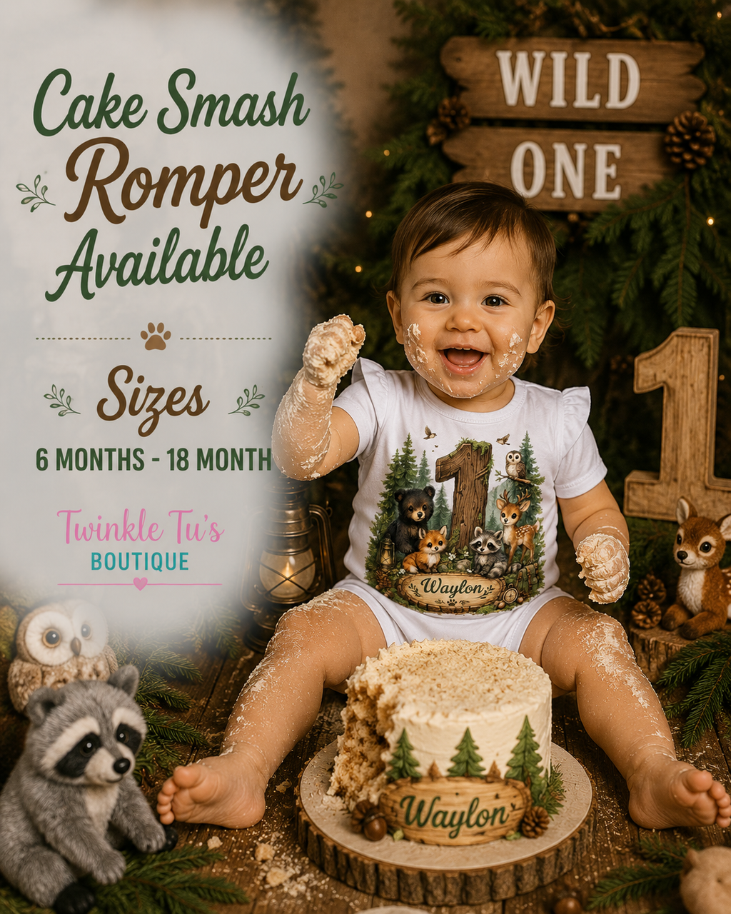 Woodland Adventures Boys Collection | Personalized Woodland Birthday Shirt for Boys