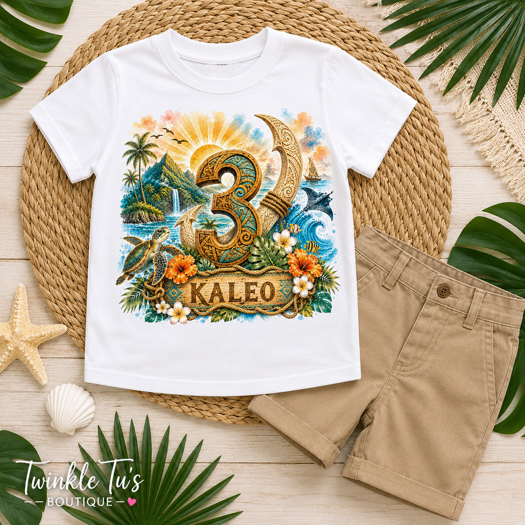 Island Legend Boys Collection | Personalized Tropical Family Shirt