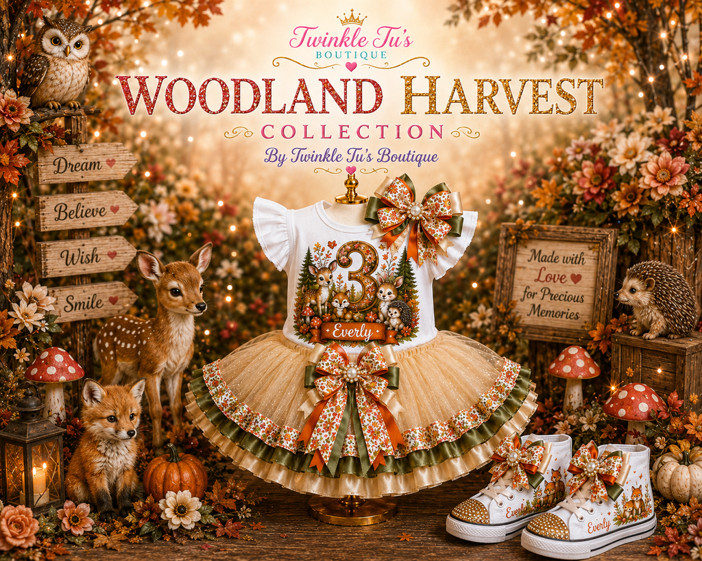 Woodland Harvest | Personalized Woodland Family Shirt
