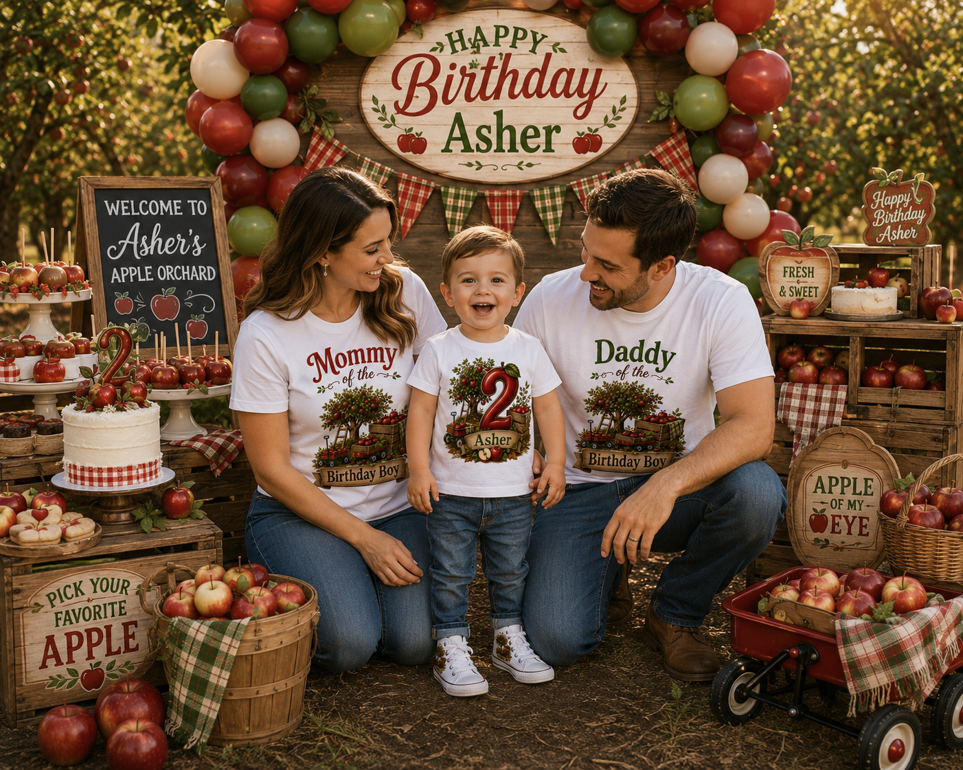 Apple Orchard Buddy |Personalized Apple Orchard Boys Birthday Shirt