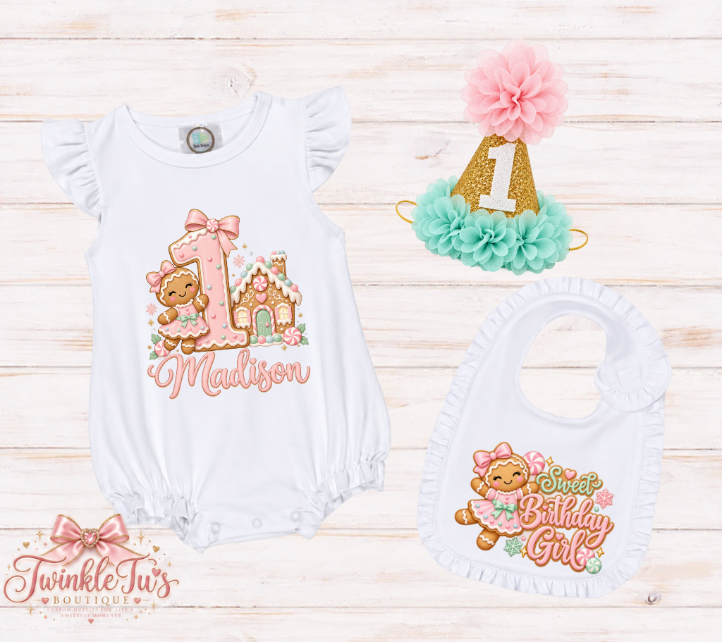Peppermint Lane| Pastel Gingerbread Cake Smash Bundle
