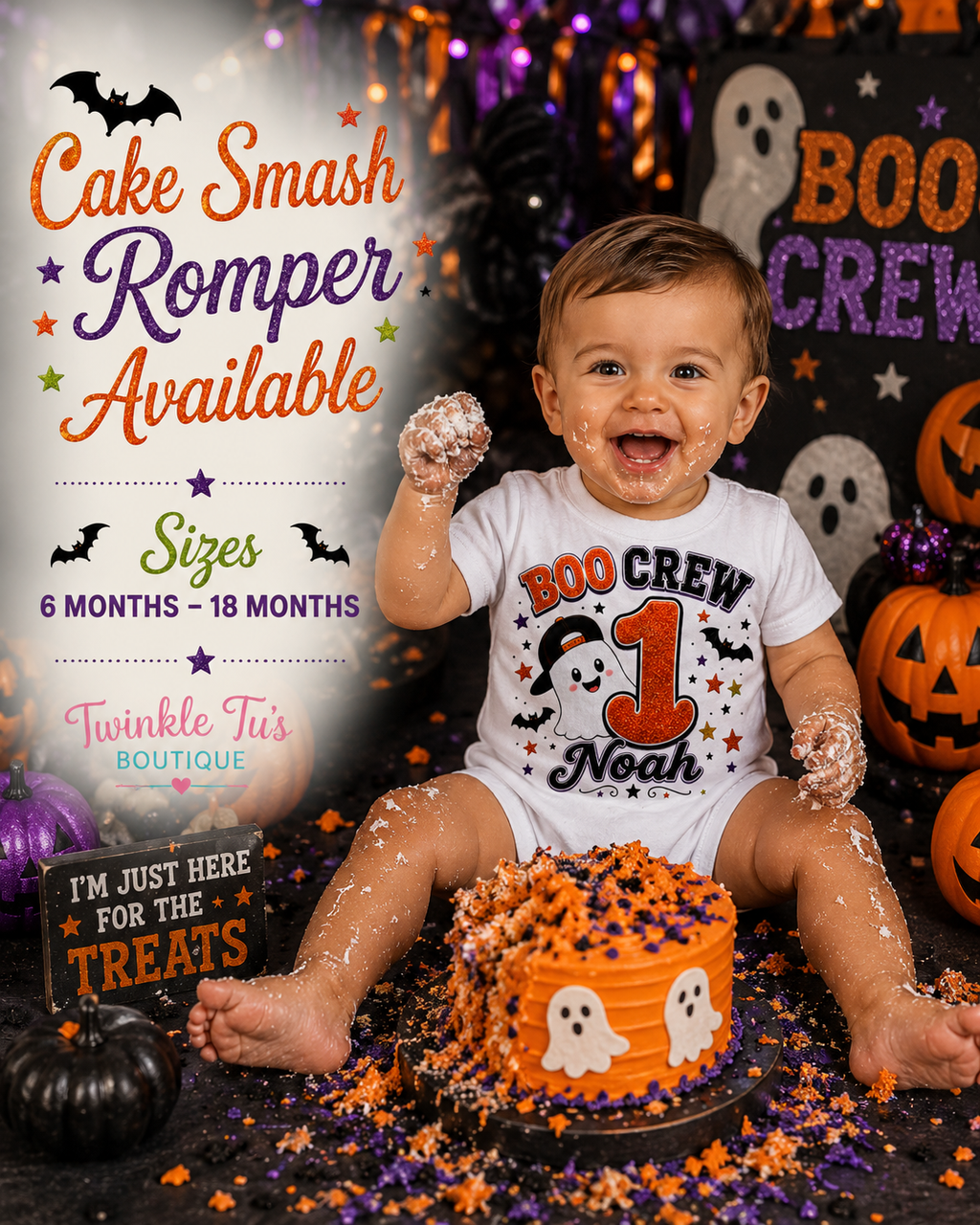 Boo Crew Boys Collection| Personalized Halloween Birthday Shirt for Boys