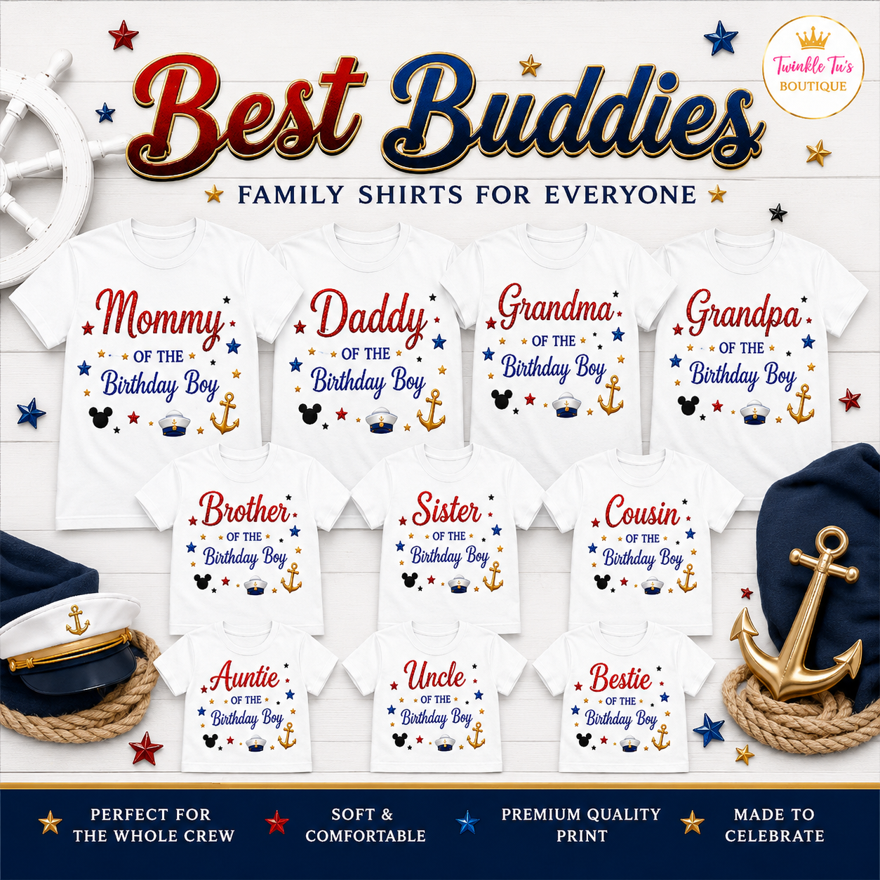 Best Buddies Boys Collection| Personalized Family Shirt