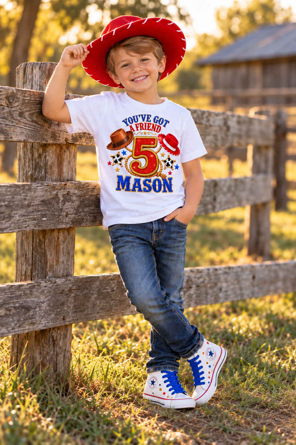 You've Got a Friend | Personalized Toy story-Inspired Custom Converse Shoes for Boys