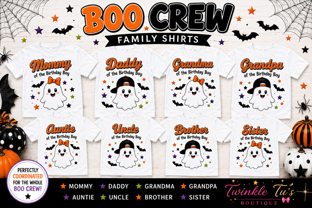 Boo Crew Boys Collection| Personalized Halloween Family Shirt
