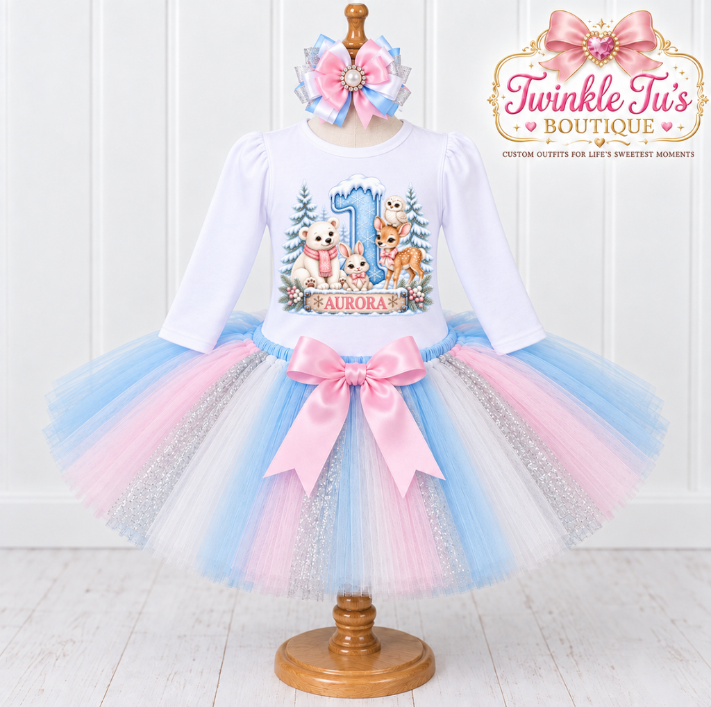 Woodland Winter| Personalized Woodland Birthday Outfit