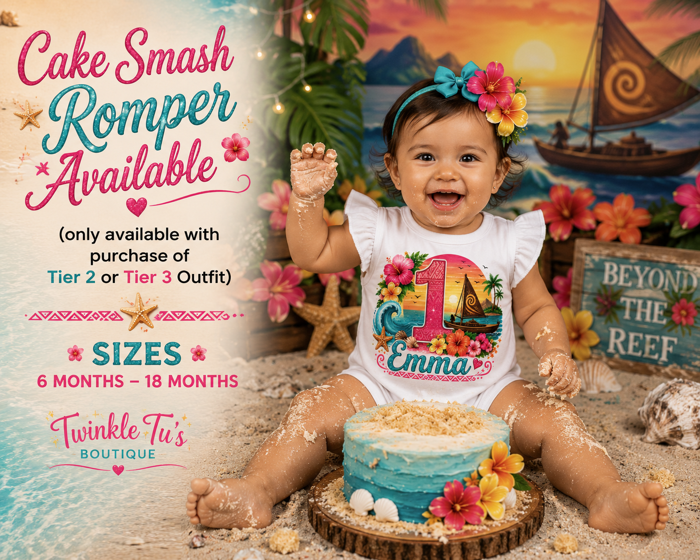 Beyond the Reef | Personalized Tropical Birthday Outfit