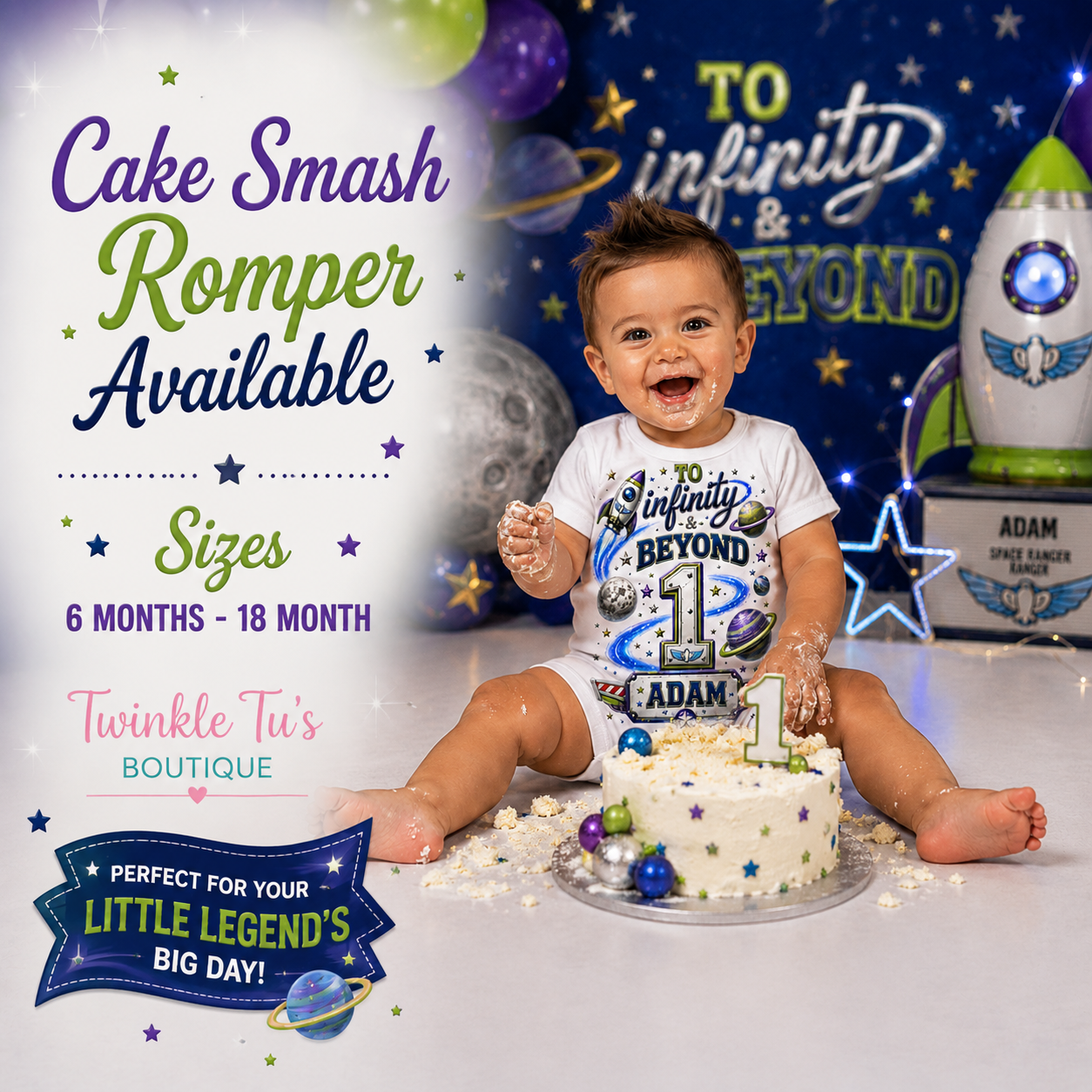 To Infinity & Beyond Boys Collection | Personalized Birthday Shirt for Boys