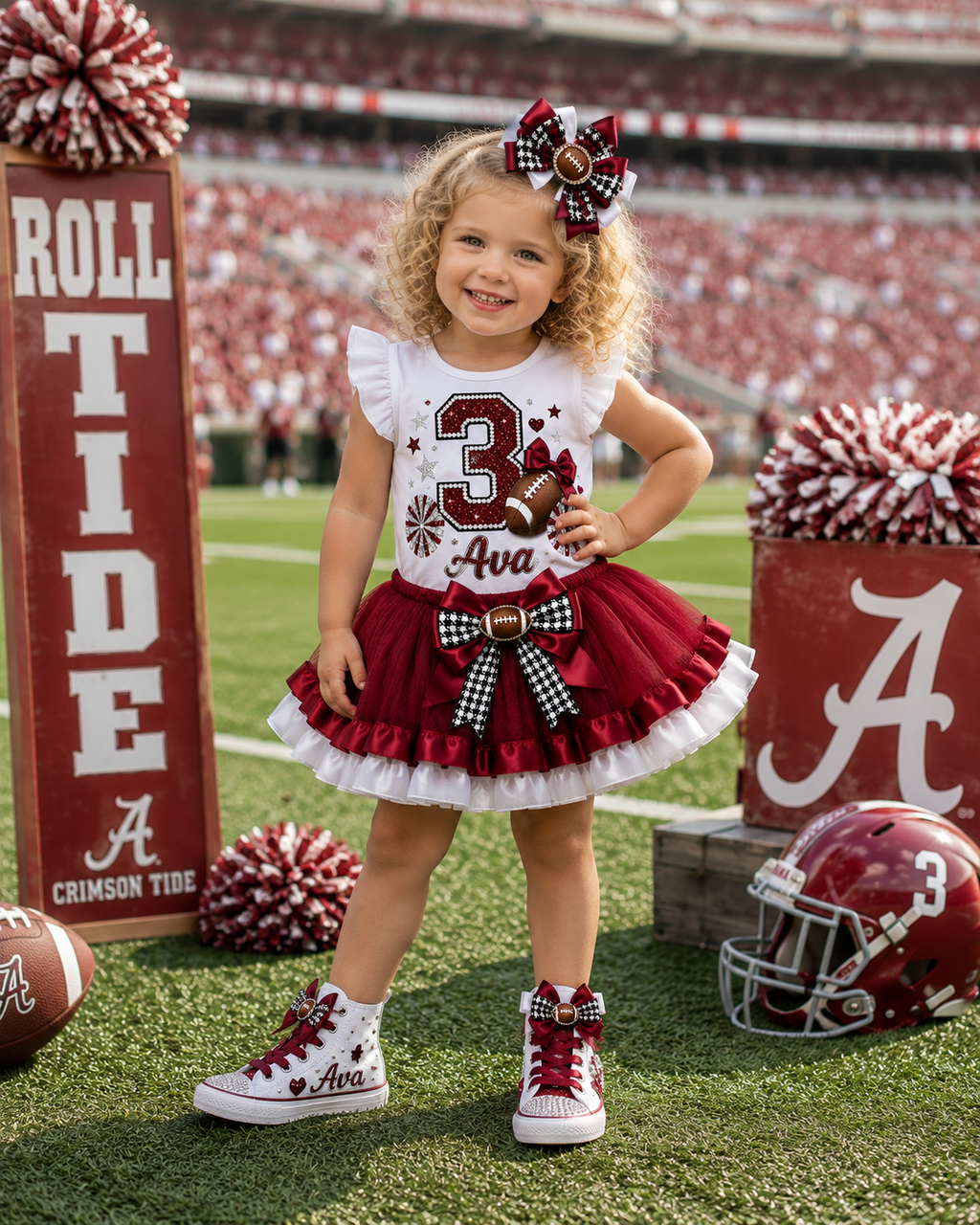 Game Day Glam | Personalized Football Birthday Outfit