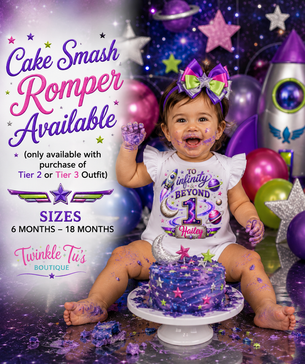 To Infinity & Beyond | Personalized Space Ranger Birthday Outfit