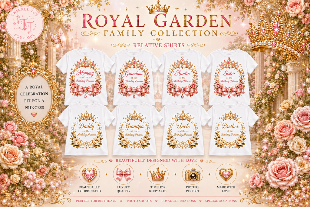 Royal Garden Princess | Personalized Princess Family Shirt