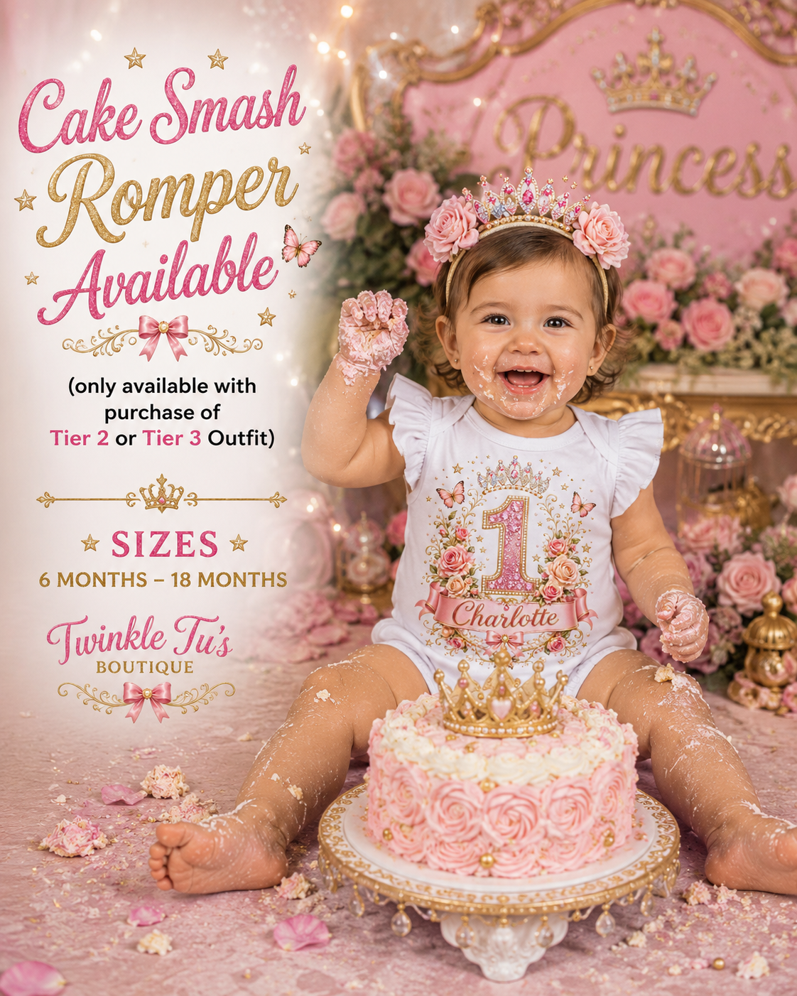Royal Garden Princess | Personalized Princess Birthday Outfit