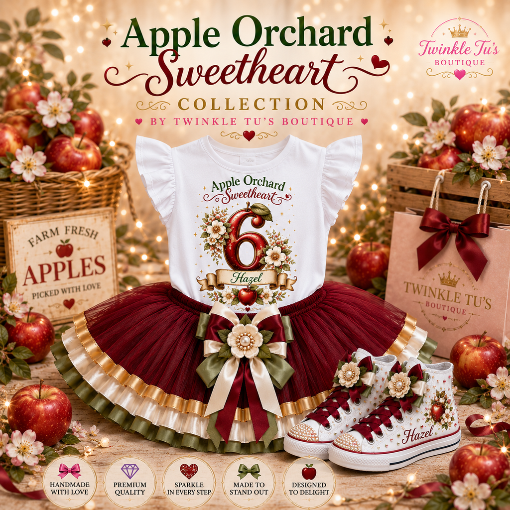 Apple Orchard Sweetheart | Personalized Apple Family Shirt