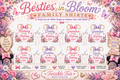 Besties in Bloom | Personalized Floral Family Shirt