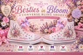 Besties in Bloom | Personalized Floral Converse Bling Shoes