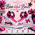 Boo-tiful Bows | Personalized Halloween Converse Bling Shoes