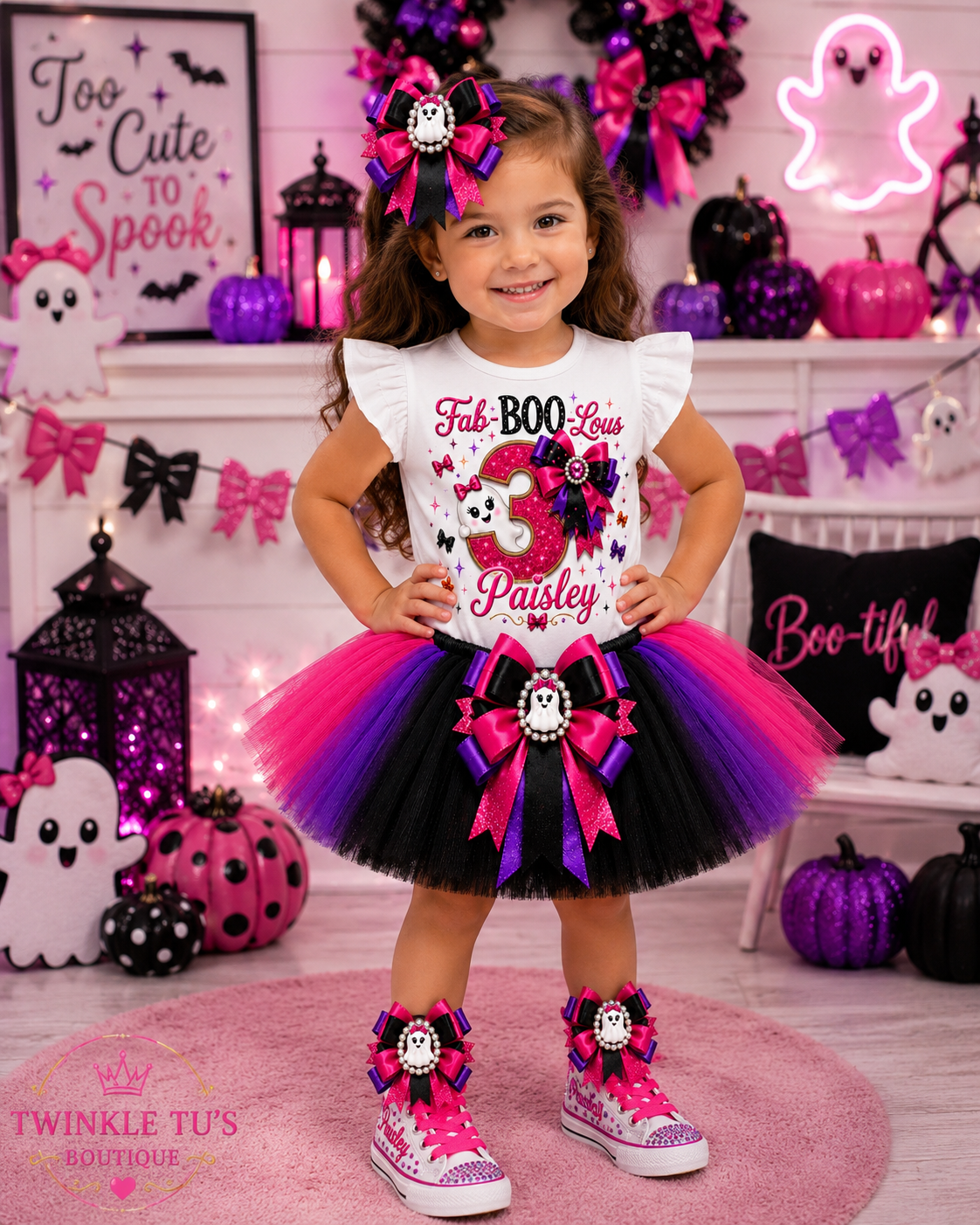 Boo-tiful Bows | Personalized Halloween Birthday Outfit