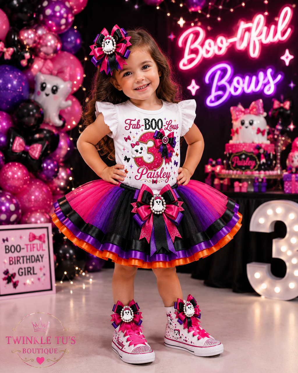Boo-tiful Bows | Personalized Halloween Birthday Outfit