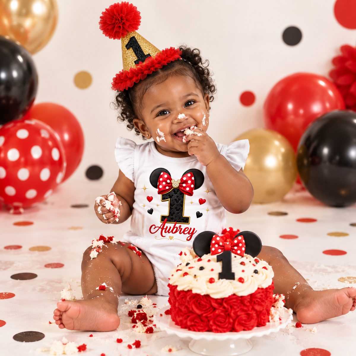 Oh Toodles | Minnie Mouse-Inspired Personalized Cake Smash Set