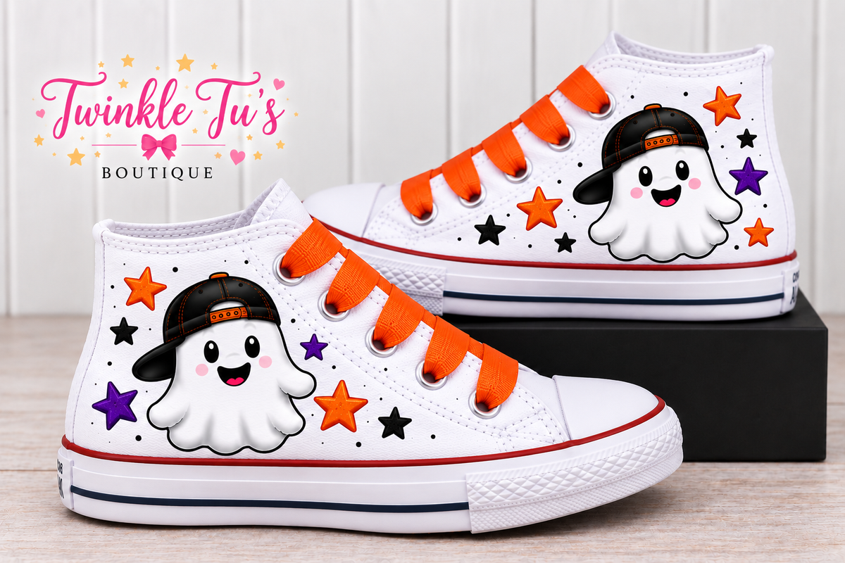 Birthday Boo | Personalized Halloween Custom Converse Shoes for Boys